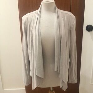 Rock & Republic Open Front Metallic Drape Jacket